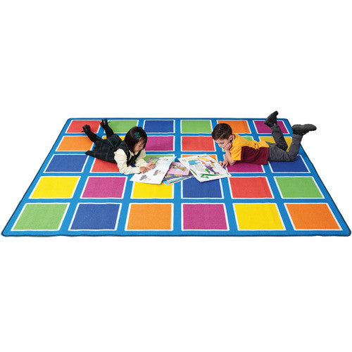 Elizabeth Richards Colour Squares Placement Rug 30 Squares