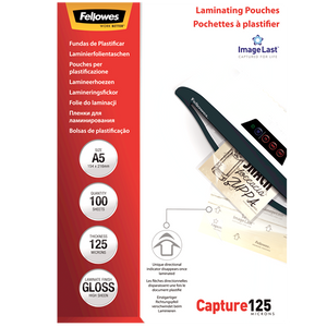 Fellowes ImageLast A5 125 Micron Laminating Pouch Pack 100