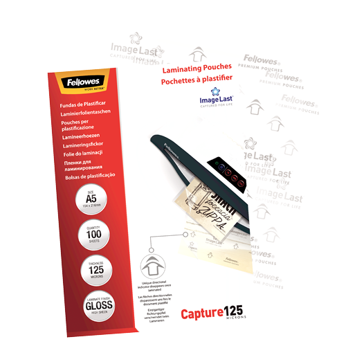 Fellowes ImageLast A5 125 Micron Laminating Pouch Pack 100
