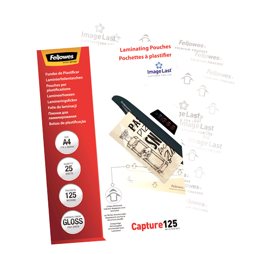 Fellowes ImageLast A4 125 Micron Laminating Pouch Pack 25