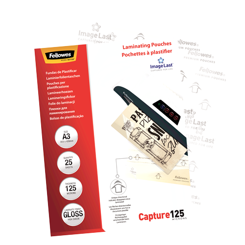 Fellowes ImageLast A3 125 Micron Laminating Pouch Pack 25