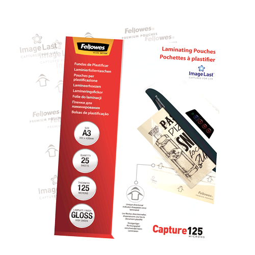 Fellowes ImageLast A3 125 Micron Laminating Pouch Pack 25