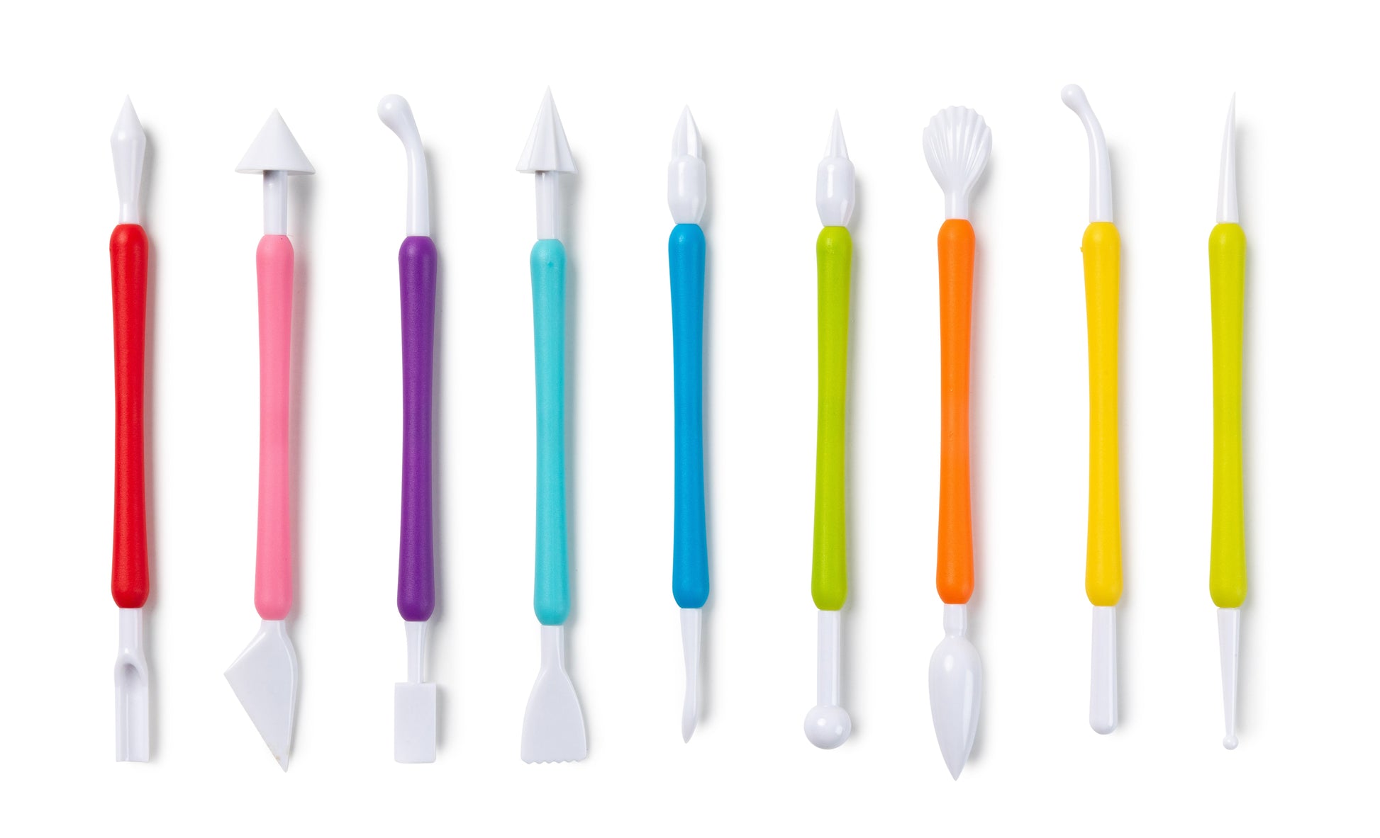 Clay Tool Set 9 Plastic Sculpting Tools Smoothing Shaping Texture-1