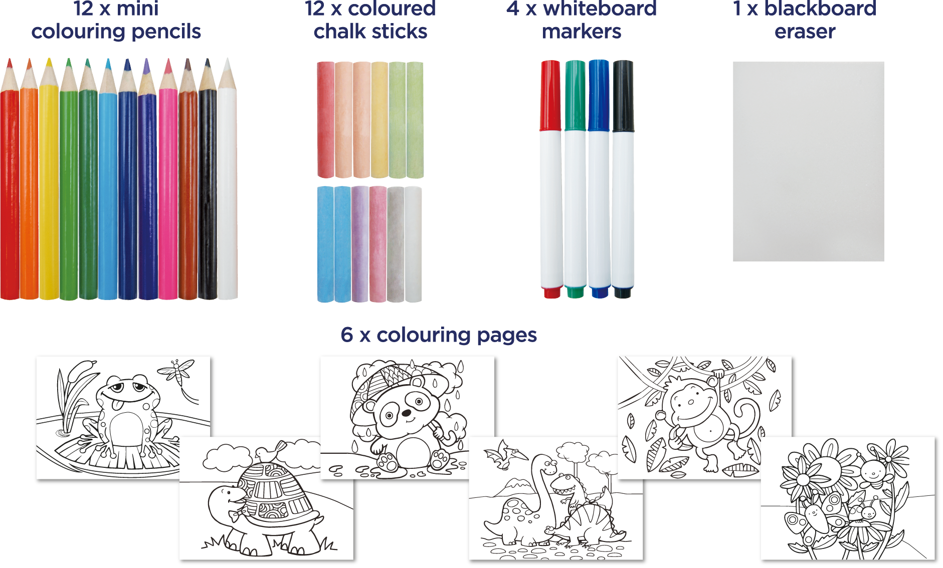 Deluxe Easel Set Portable Case Blackboard Whiteboard 35 Pieces-3