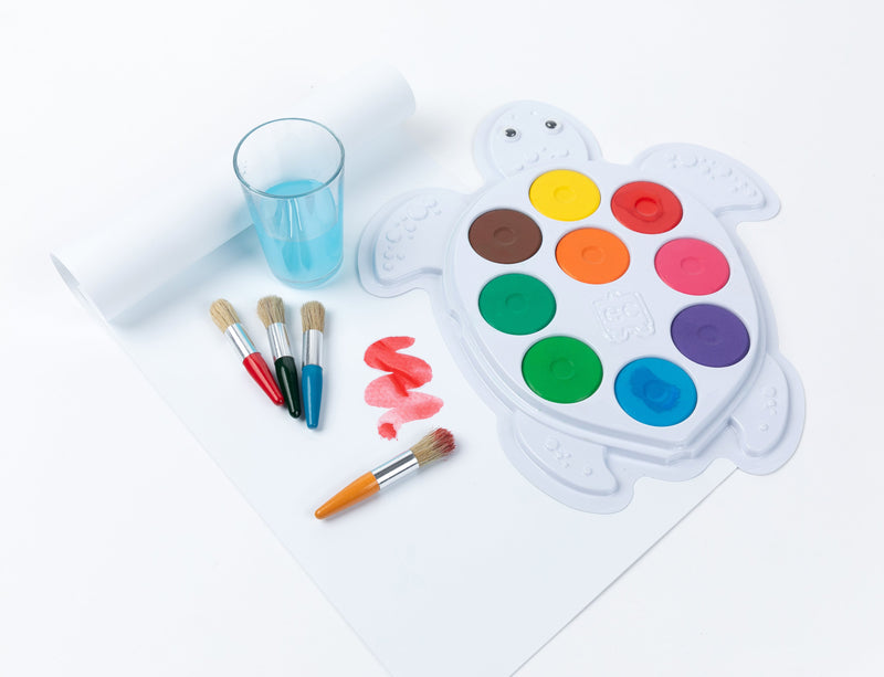 Giant Turtle Watercolour Paint Palette 9 Extra Large Blocks 39 x 35cm-3