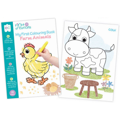 Educational Colours First Creations My First Colouring Book Farm Animals