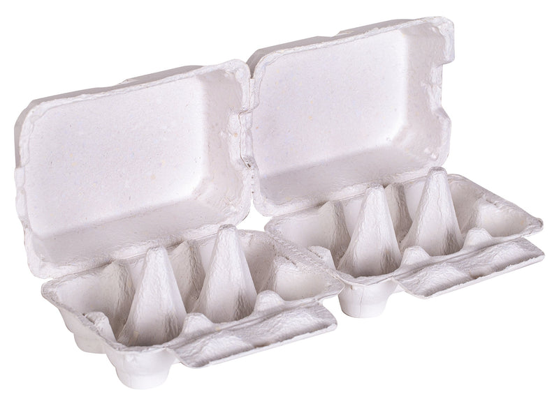 Hygienic Egg Cartons Pack of 24 White Clean Unused Craft Bases-1