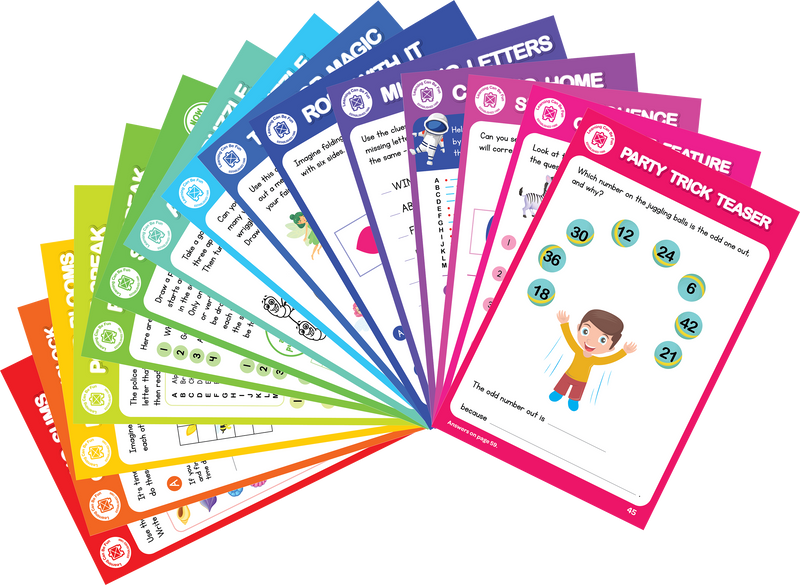 Brain Teasers Activity Pad Critical Thinking Puzzles Ages 5 Plus-6