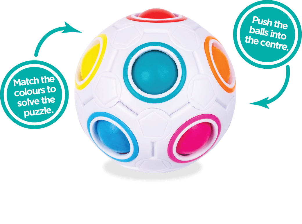 Colour Pop Puzzle Ball Fidget Toy Sort the Rainbow Balls-2