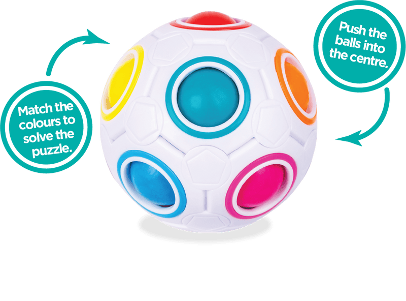 Colour Pop Puzzle Ball Fidget Toy Sort the Rainbow Balls-2