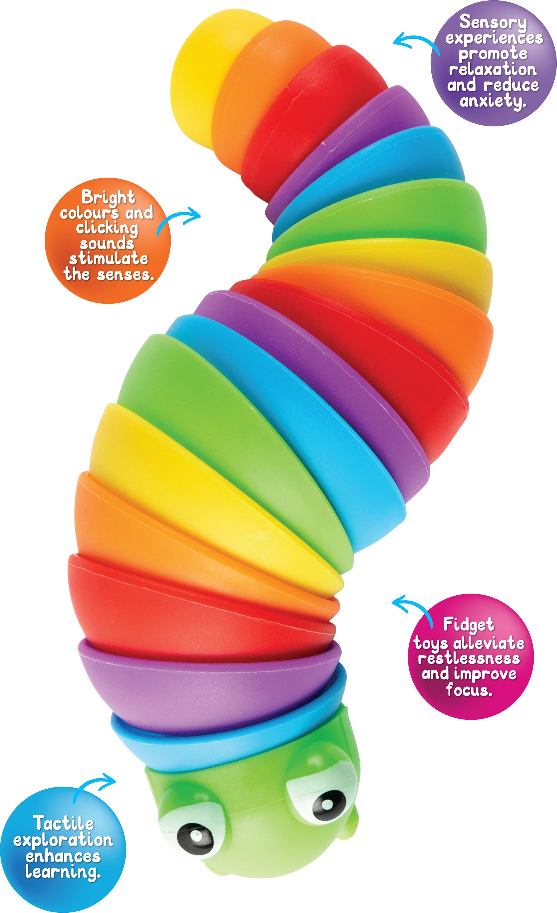 Sensory Sprouts Curly Caterpillar Fidget-3