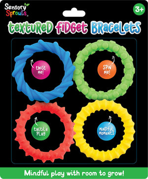 Sensory Sprouts Textured Fidget Bracelets Set