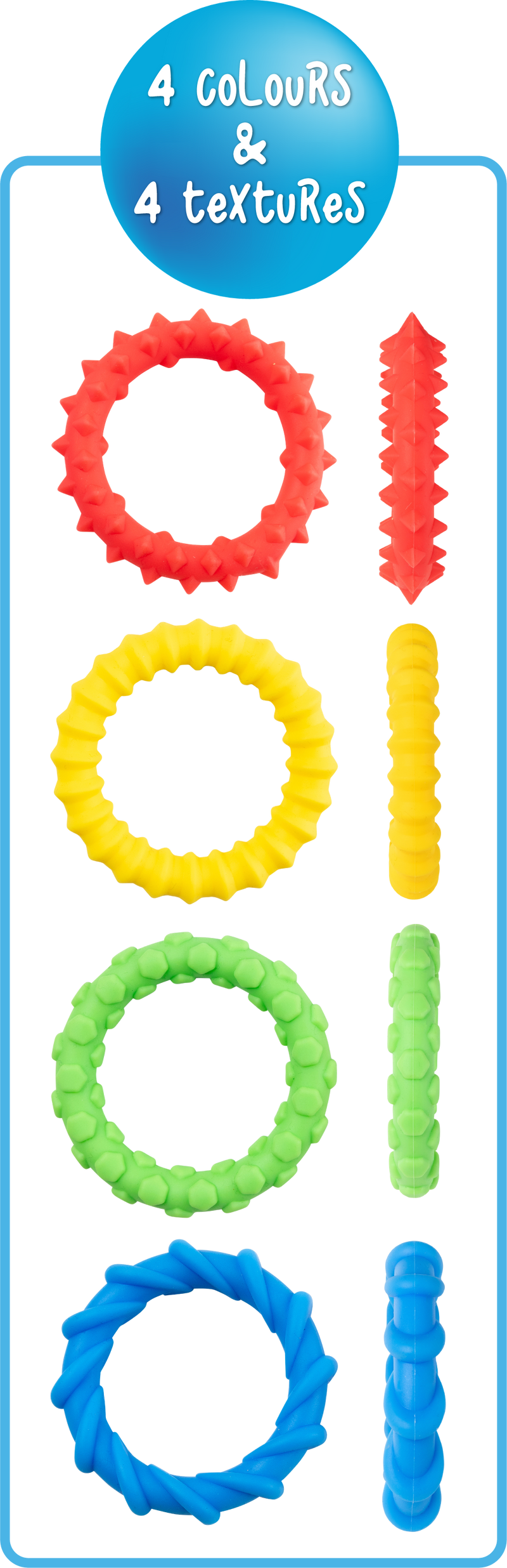 Sensory Sprouts Textured Fidget Bracelets Set-2