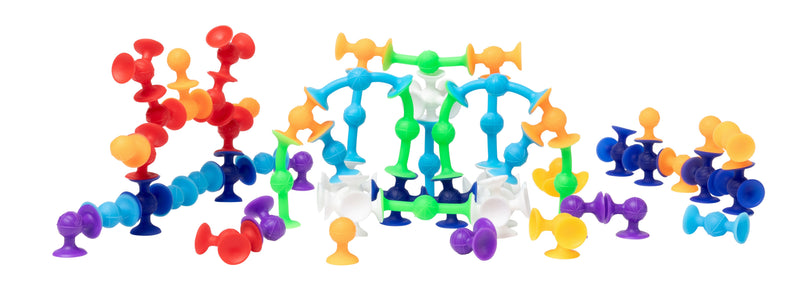 Sensory Sprouts Suction Shapes Jar of 100-3