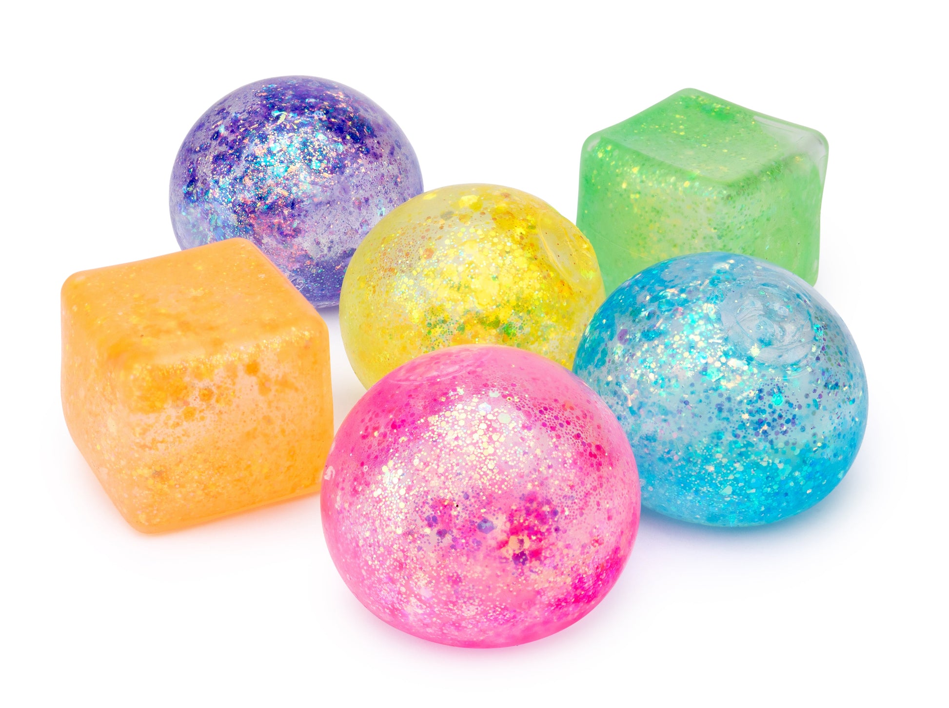 Sensory Sprouts Stretch and Sparkle Shapes Jar of 12-5