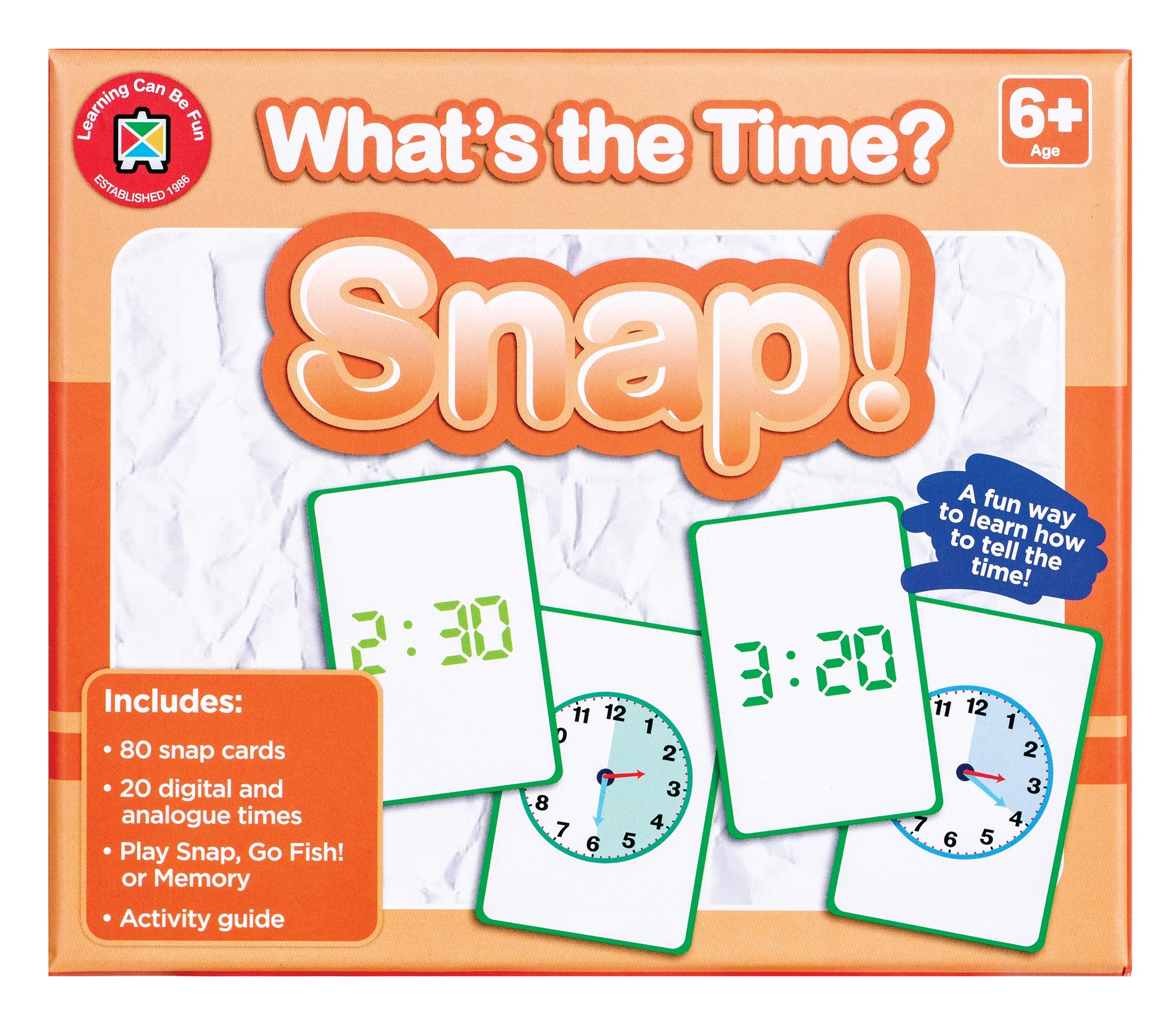 What's the Time Snap Card Game Digital and Analogue 20 Times-1