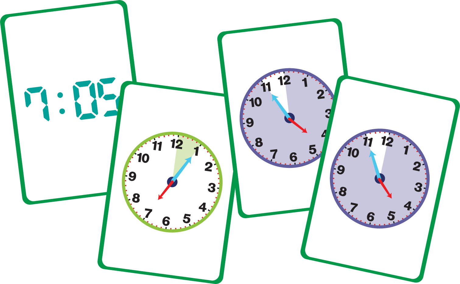 What's the Time Snap Card Game Digital and Analogue 20 Times-3