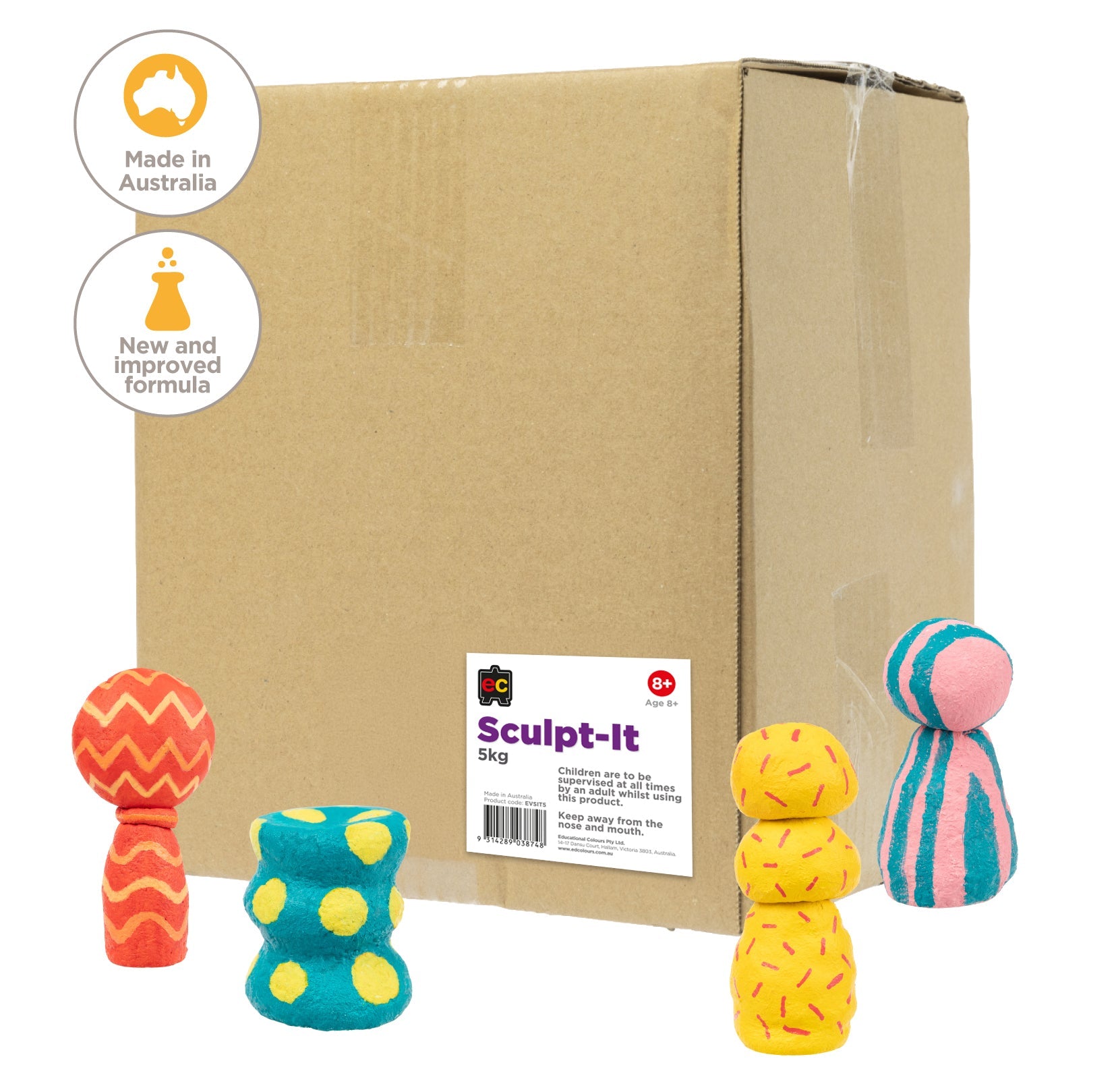 Sculpt It Air Drying Modelling Compound 5kg Classroom Box-1