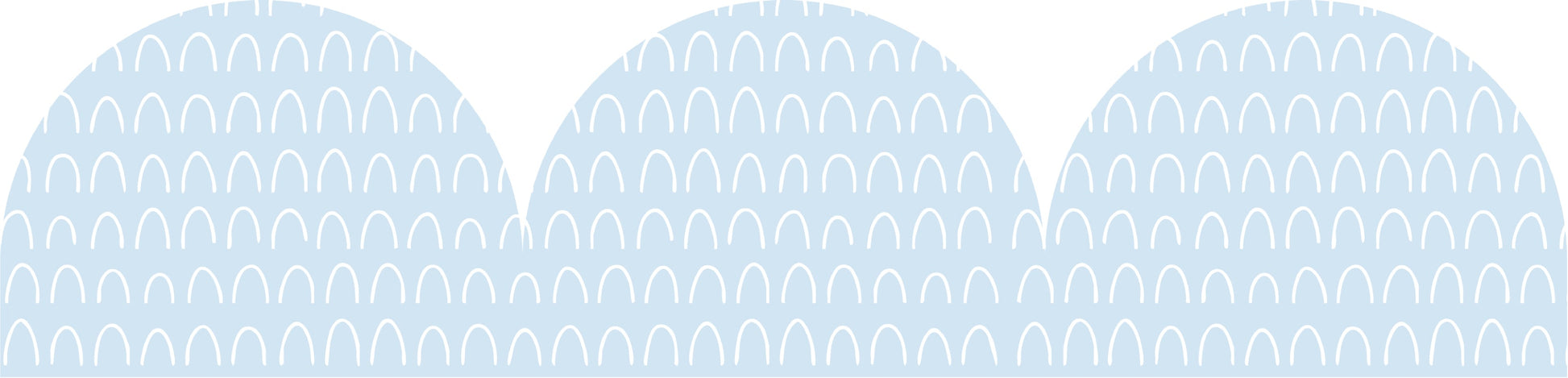 Learning Can Be Fun Blue Patterned Rolled Scalloped Border 15.24m-2