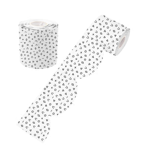 Learning Can Be Fun Black and White Patterned Rolled Scalloped Border 15.24m