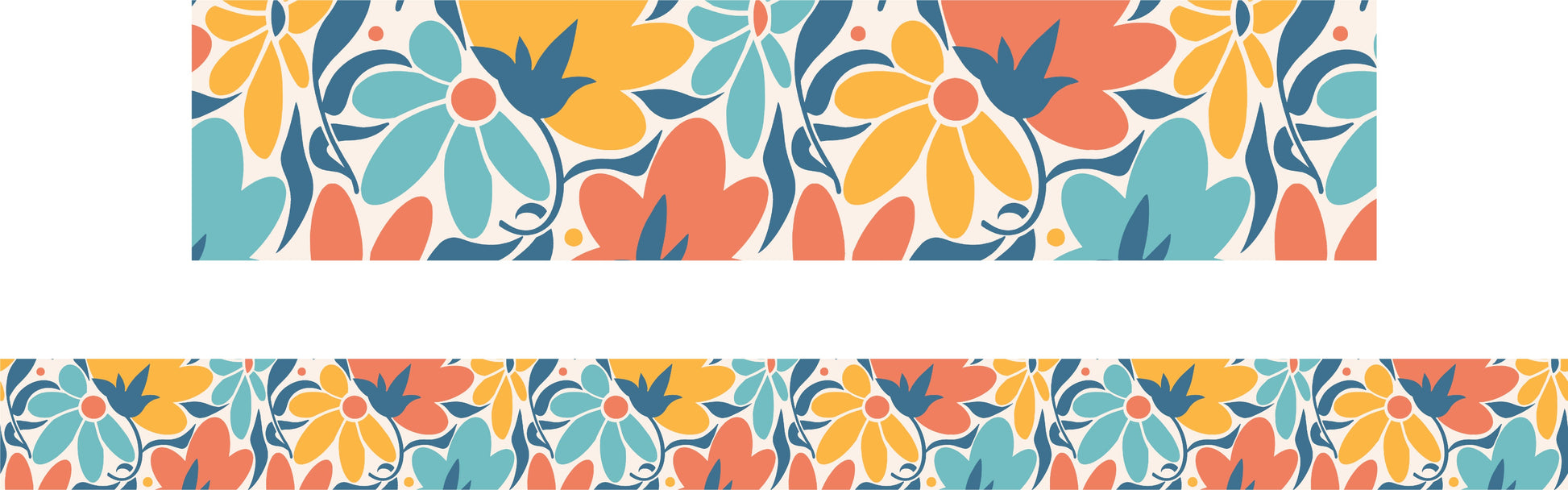 Learning Can Be Fun Floral Bloom Abstract Classroom Border Pack of 12-1