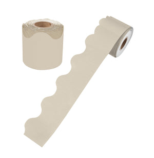 Learning Can Be Fun Growing Minds Oat Rolled Scalloped Border 15.24m