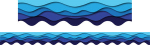 Learning Can Be Fun Ocean Waves Scalloped Classroom Border Pack of 12