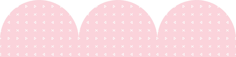 Learning Can Be Fun Pink Patterned Rolled Scalloped Border 15.24m-2