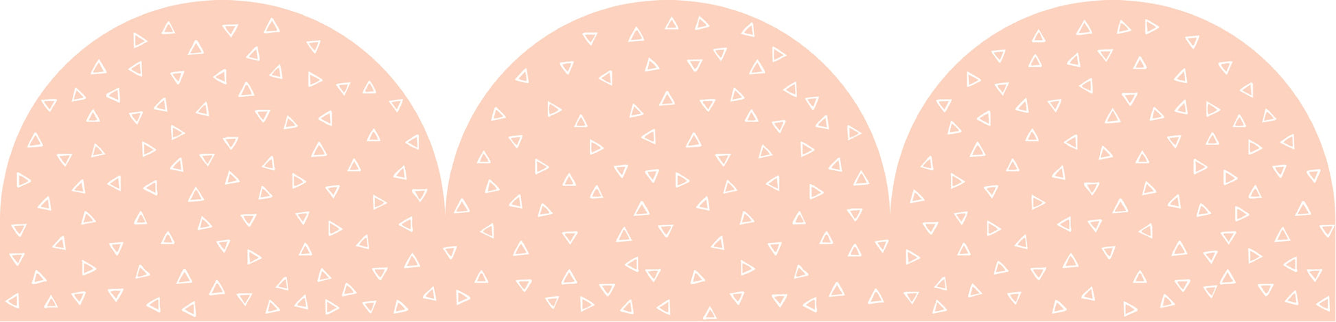 Learning Can Be Fun Peach Patterned Rolled Scalloped Border 15.24m-2