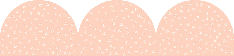Learning Can Be Fun Peach Patterned Rolled Scalloped Border 15.24m-2