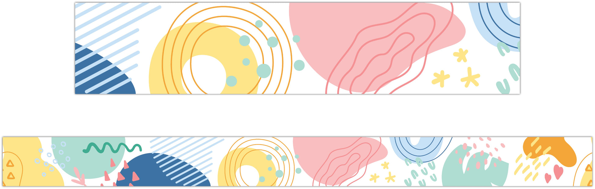 Learning Can Be Fun Pastel Pop Abstract Classroom Border Pack of 12-1