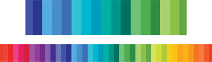 Learning Can Be Fun Rainbow Stripes Classroom Border Pack of 12