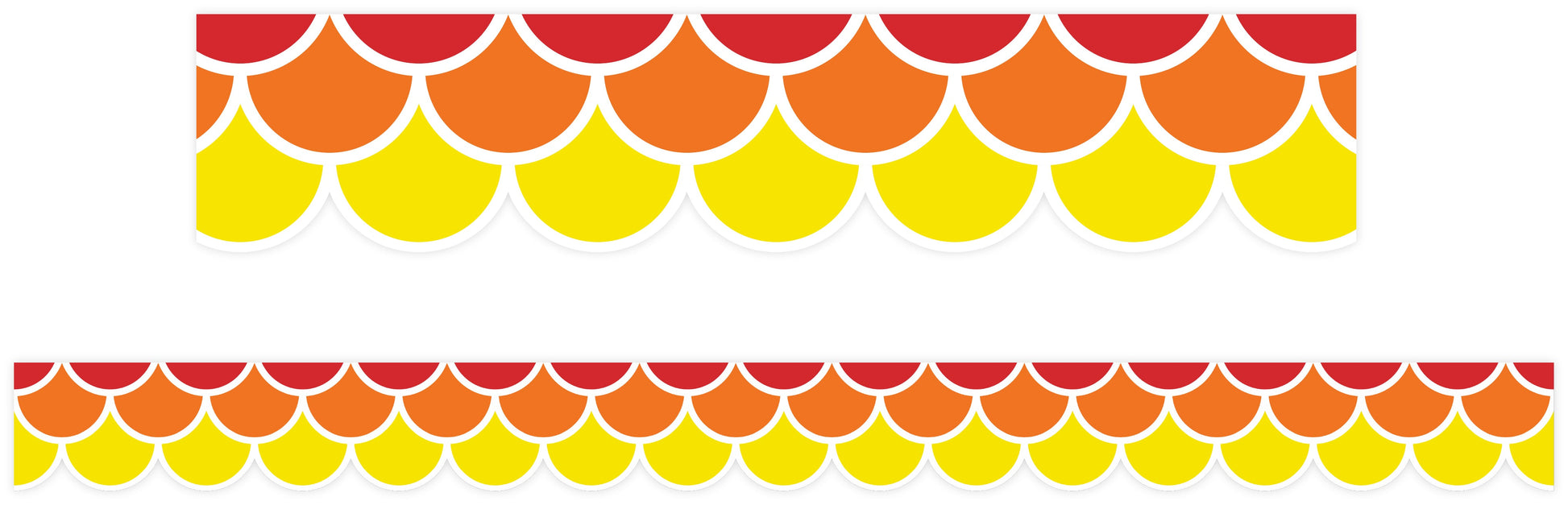 Learning Can Be Fun Warm Tones Scallops Classroom Border Pack of 12-1