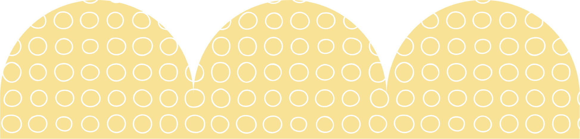 Learning Can Be Fun Yellow Patterned Rolled Scalloped Border 15.24m-2