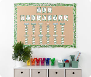 Learning Can Be Fun Eucalyptus Essentials Birthday Bulletin Board Set
