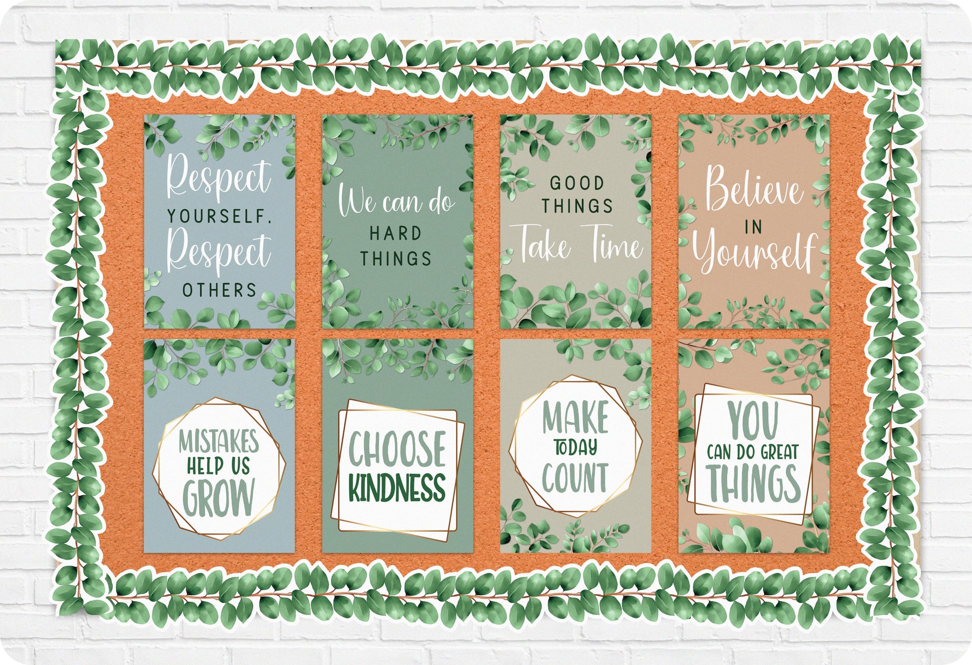 Learning Can Be Fun Eucalyptus Essentials Motivational Poster Set of 8-2