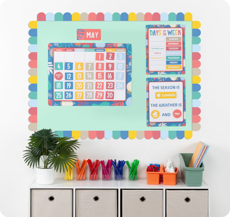 Learning Can Be Fun Growing Minds Calendar Bulletin Board Set-3