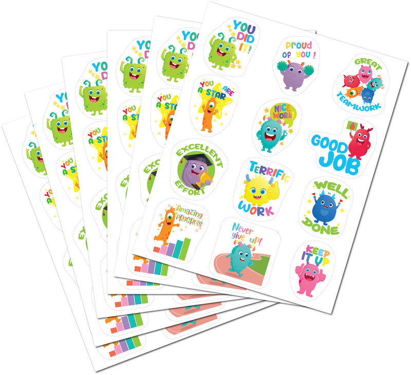 Learning Can Be Fun Giggle & Grow Merit Sticker Book 96 Stickers-2