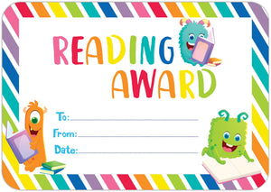 Learning Can Be Fun Giggle & Grow Reading Award Certificates Pack of 30
