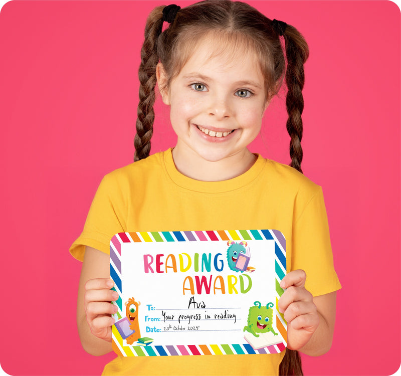 Learning Can Be Fun Giggle & Grow Reading Award Certificates Pack of 30-2