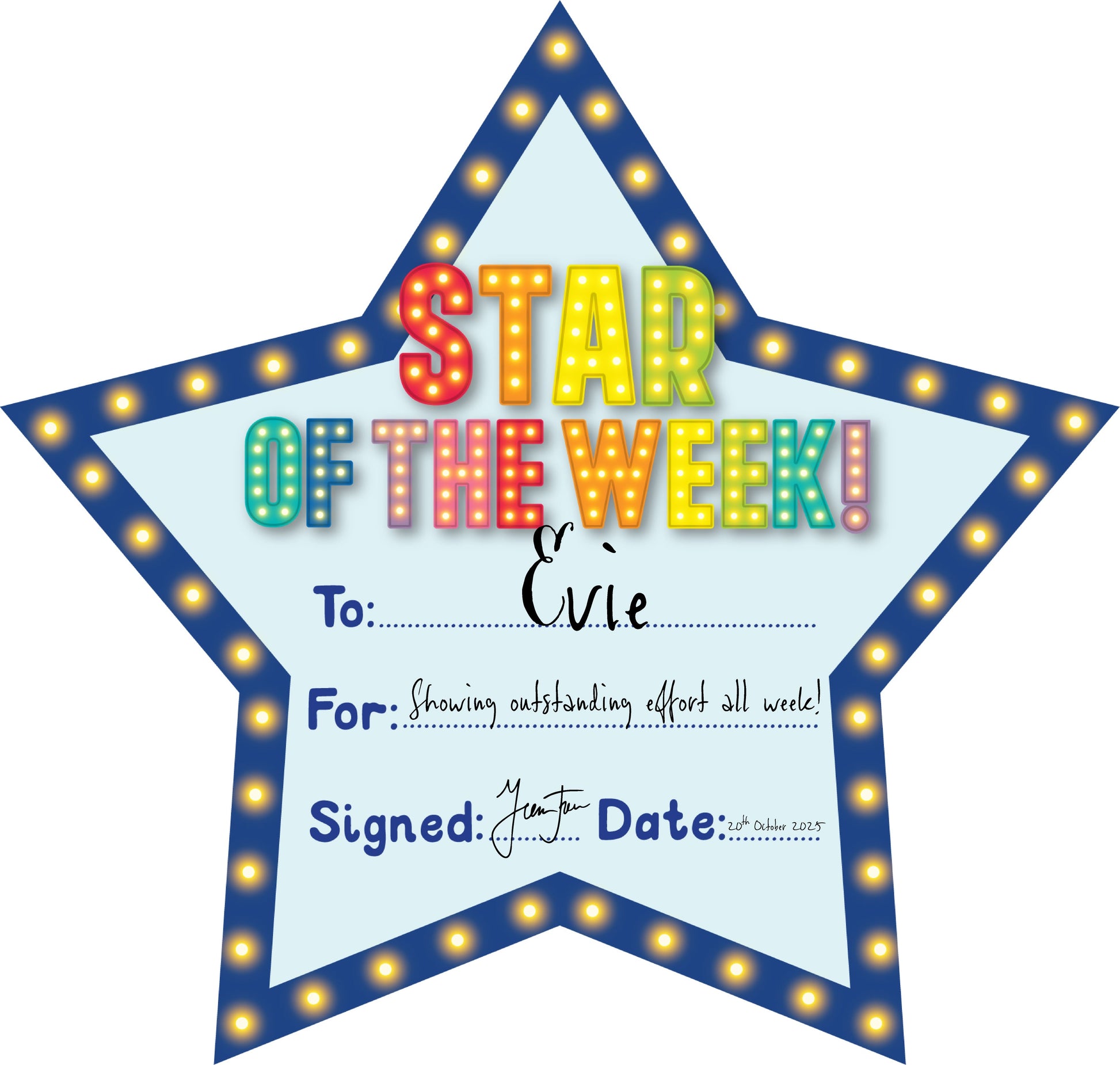 Learning Can Be Fun Giggle & Grow Star of the Week Certificates Pack of 30-1