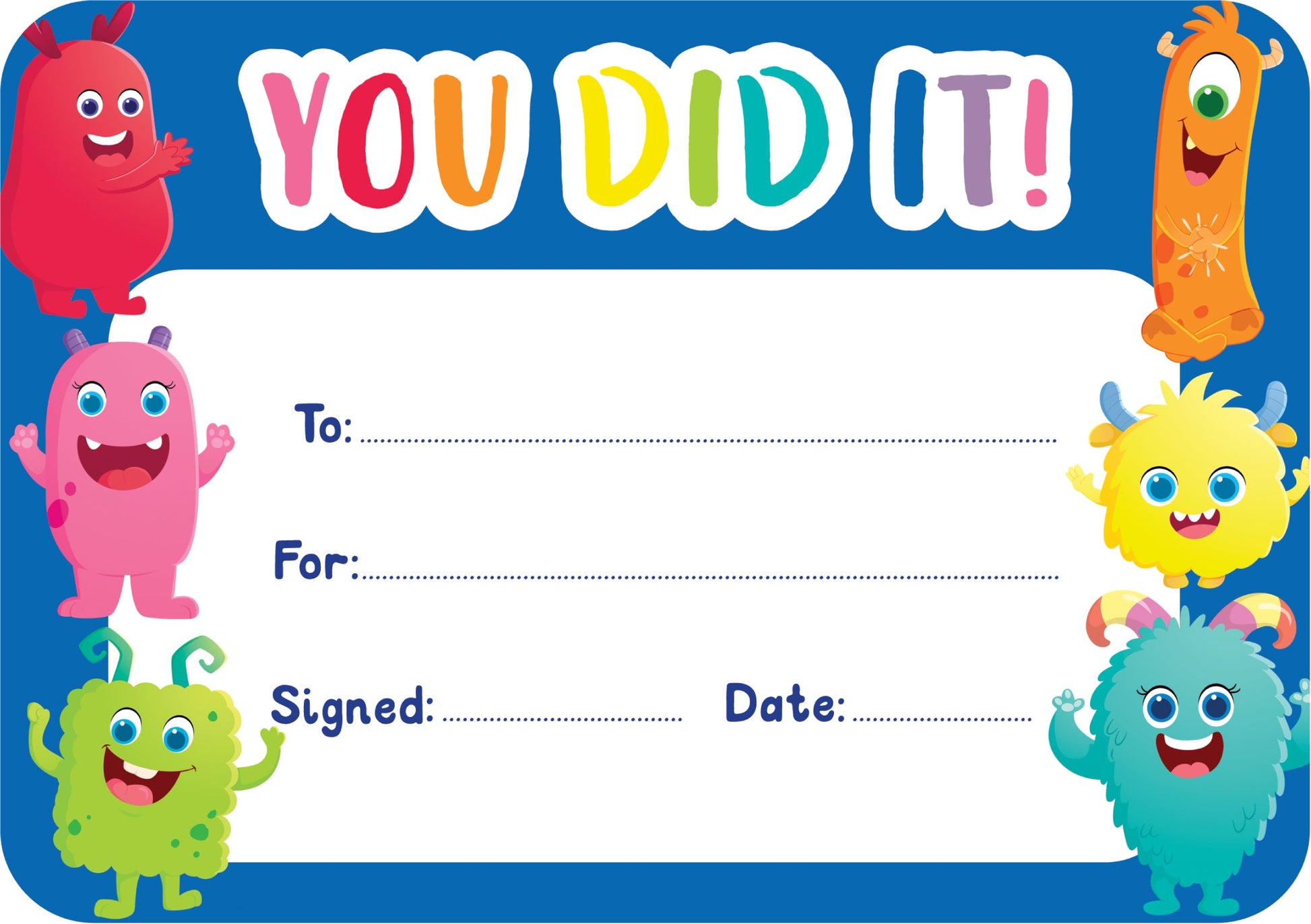 Learning Can Be Fun Giggle & Grow You Did It Certificates Pack of 30-1