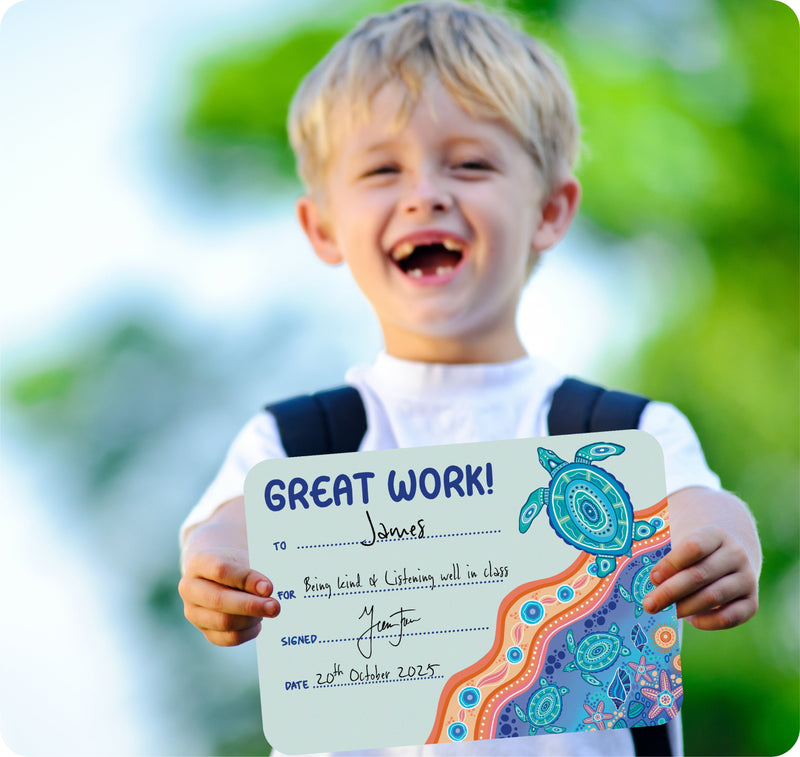 Learning Can Be Fun Ocean Country Great Work Certificates Pack of 30-2