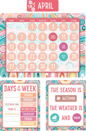 Learning Can Be Fun Sacred Country Calendar Bulletin Board Set