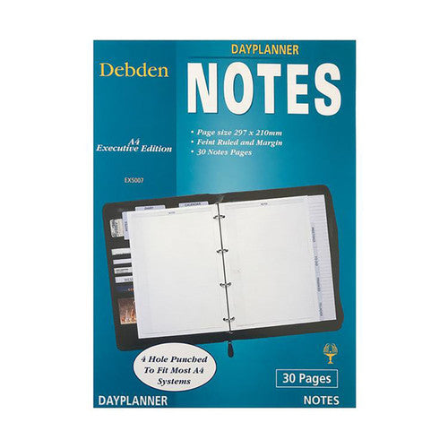 Collins Debden EX5007 Dayplanner Executive Size Notes 4 Ring Refill