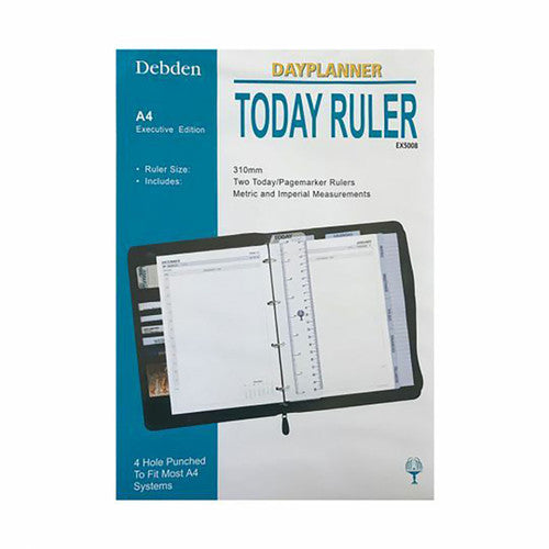 Collins Debden EX5008 Dayplanner Executive Size Today Ruler 4 Ring Refill