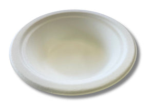 Earth Eco Sugarcane 180mm Heavy Duty Paper Bowl 7in Round Pack 25