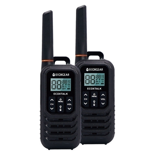 EcoXgear EcoXTalk black UHF handheld radio front view