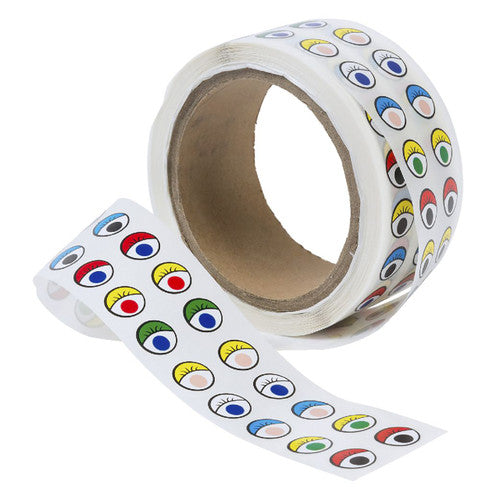 Educational Colours Adhesive Coloured Eyes Roll of 2000. Educational Colours roll of 2000 self-adhesive coloured eyes in 10 assorted colours.