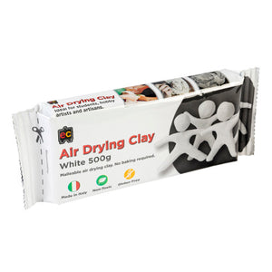Educational Colours Air Drying Clay White 500g pack suitable for modelling jewellery ornaments and figurines